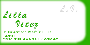 lilla vitez business card